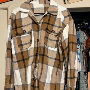 Plaid Button Down Top